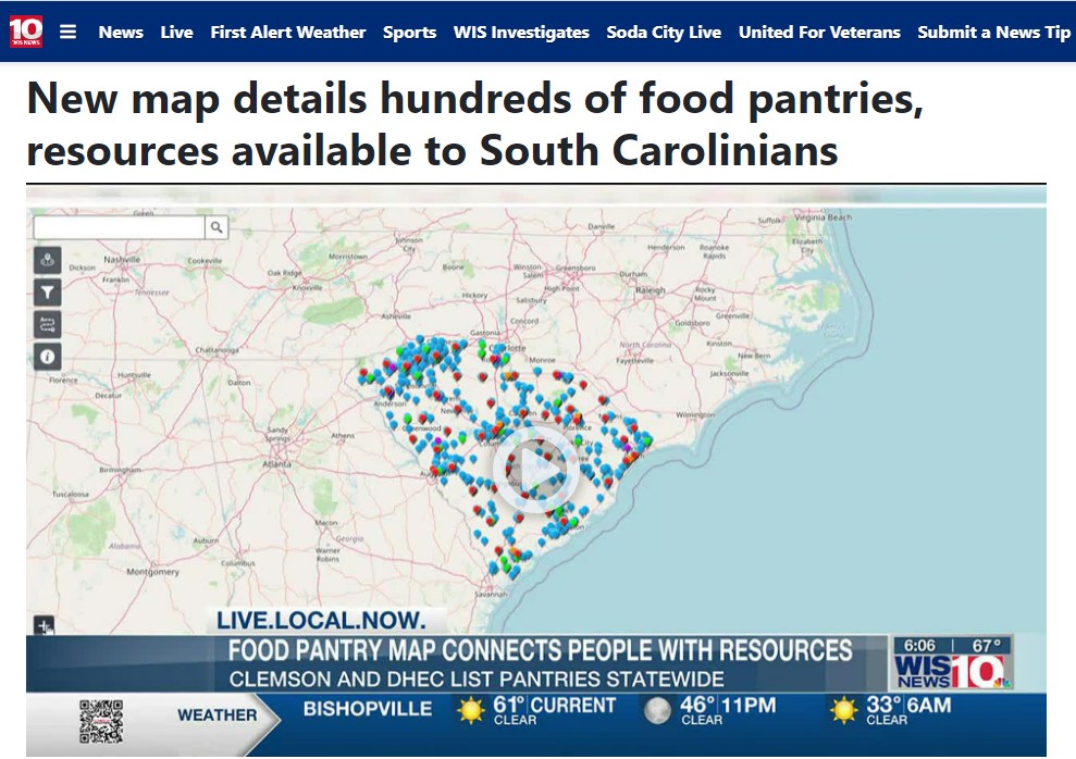 New Map Details Hundreds of Food Resources Available to South Carolinians